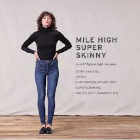 Levi's® MILE HIGH SUPER SKINNY WOMEN'S JEANS - Picture 7 of 7